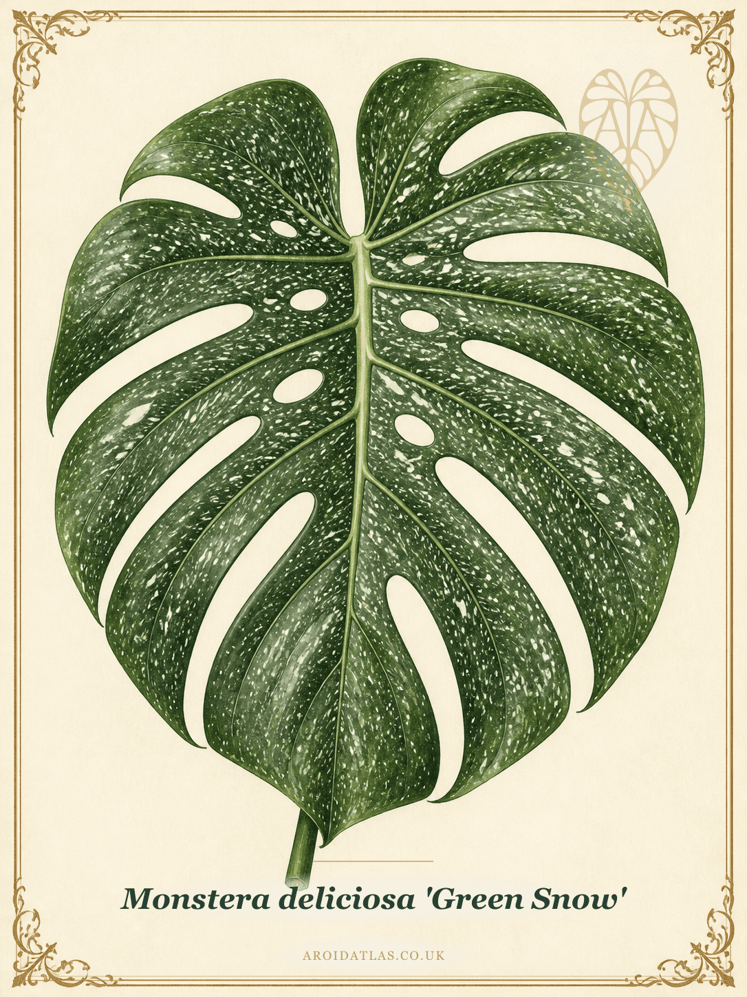 Green Snow Monstera