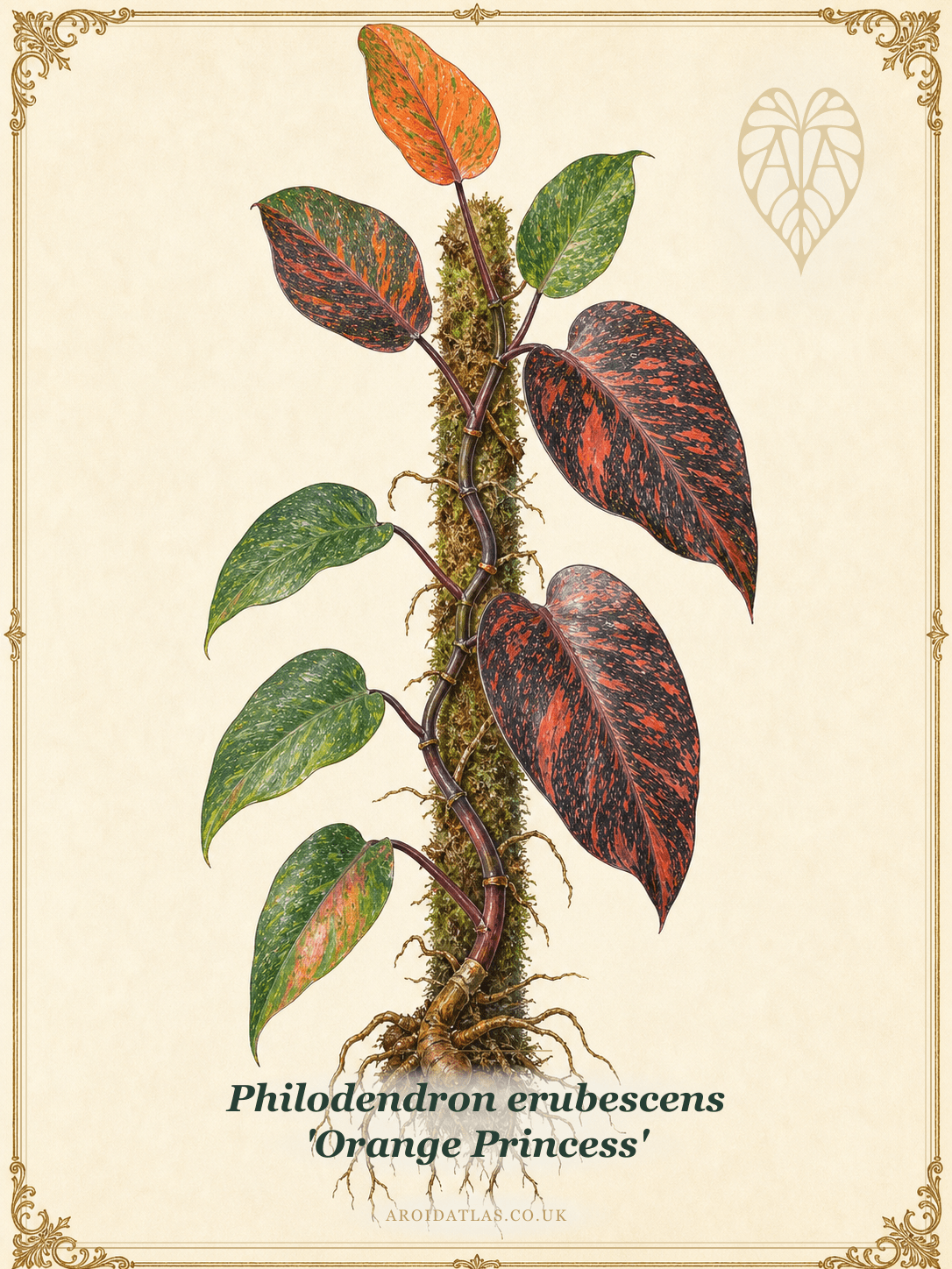 Philodendron erubescens 'Orange Princess'