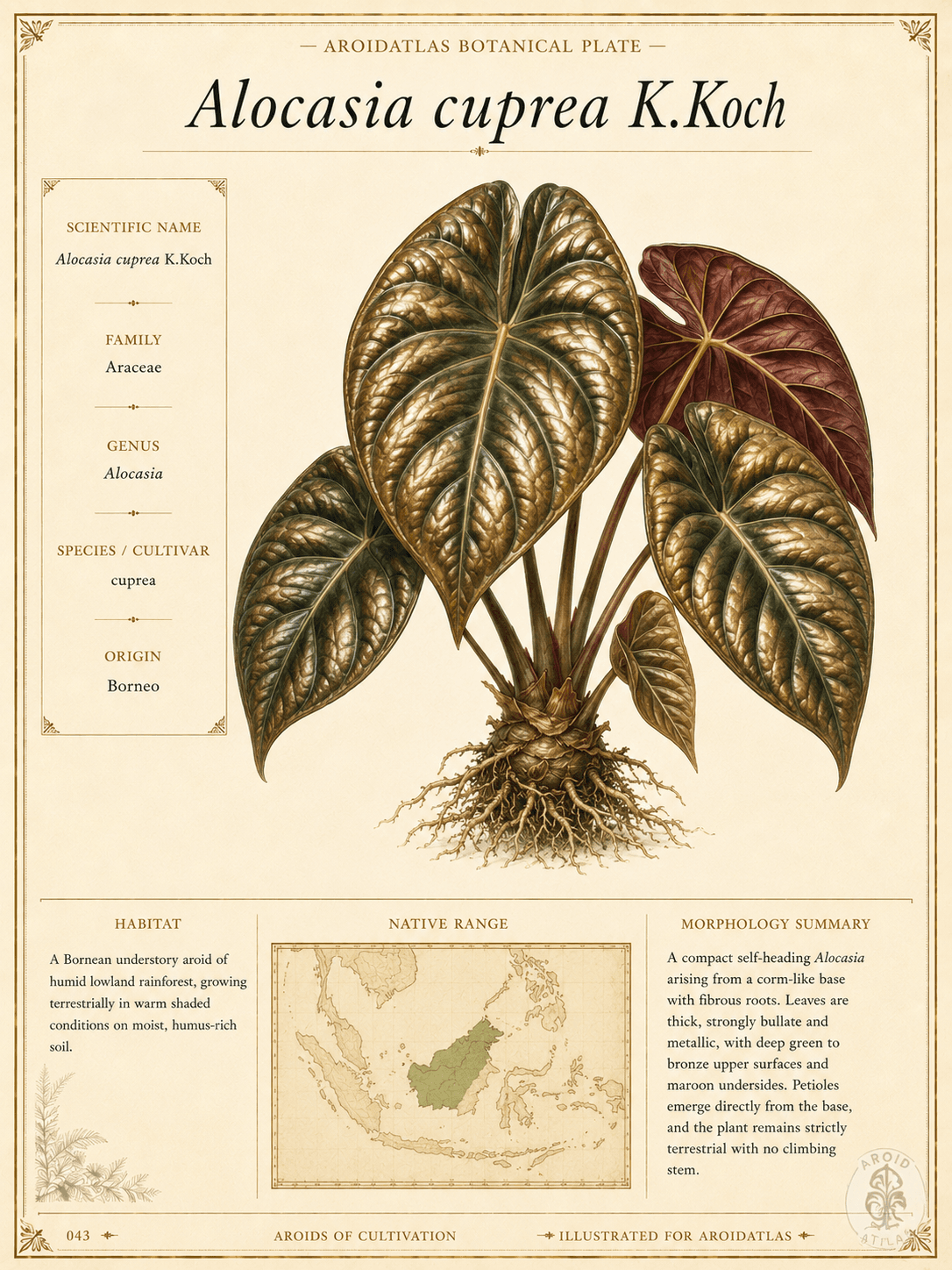 Red Secret Alocasia