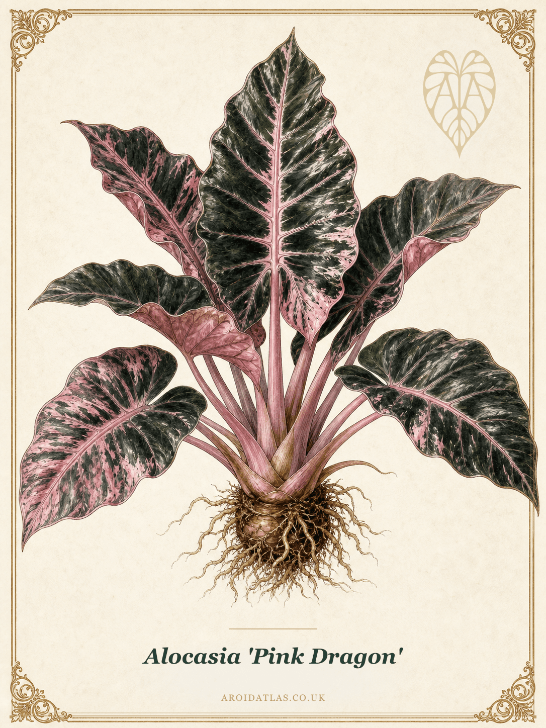 Pink Dragon Alocasia
