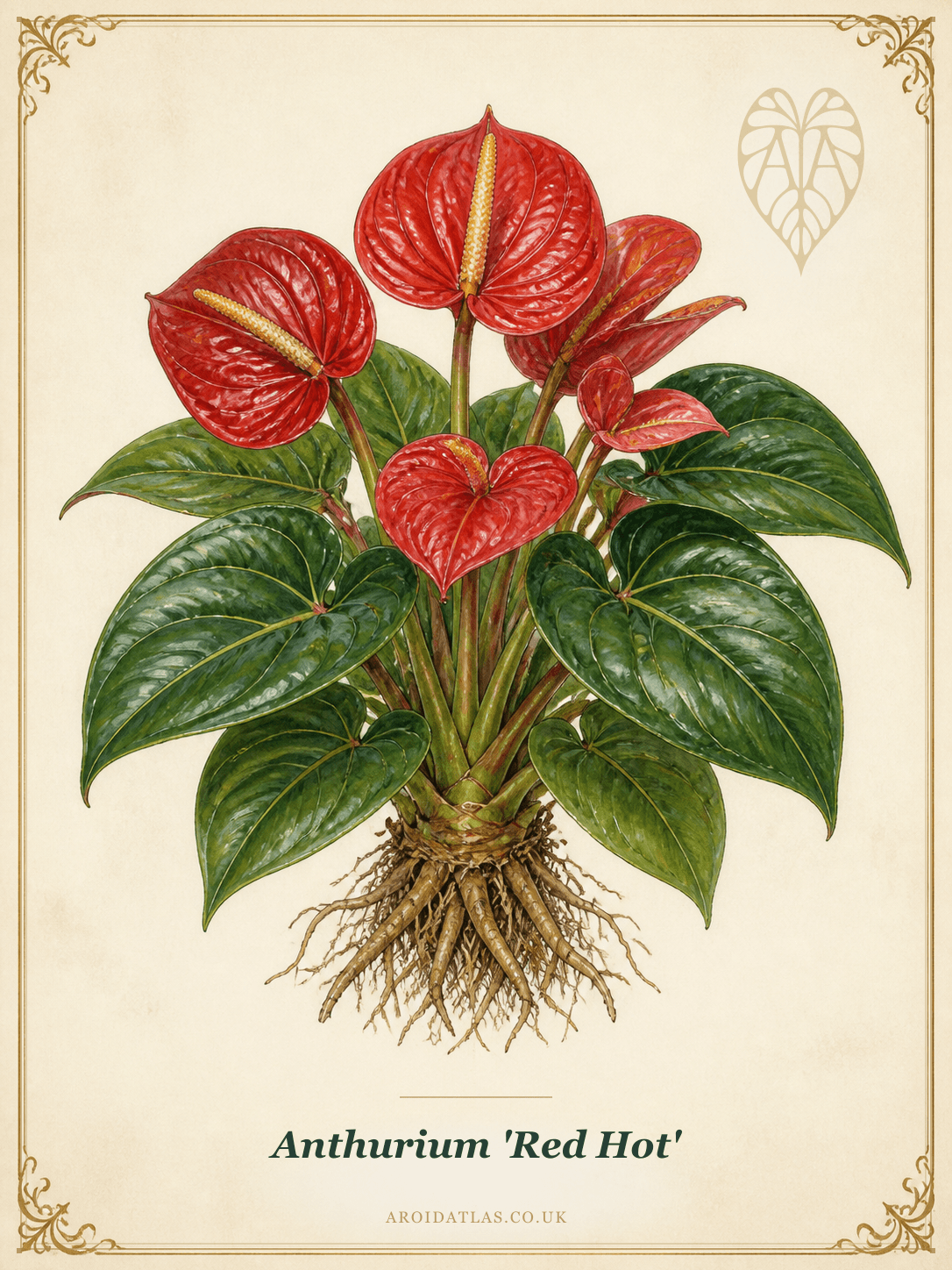 Red Hot Flamingo Flower