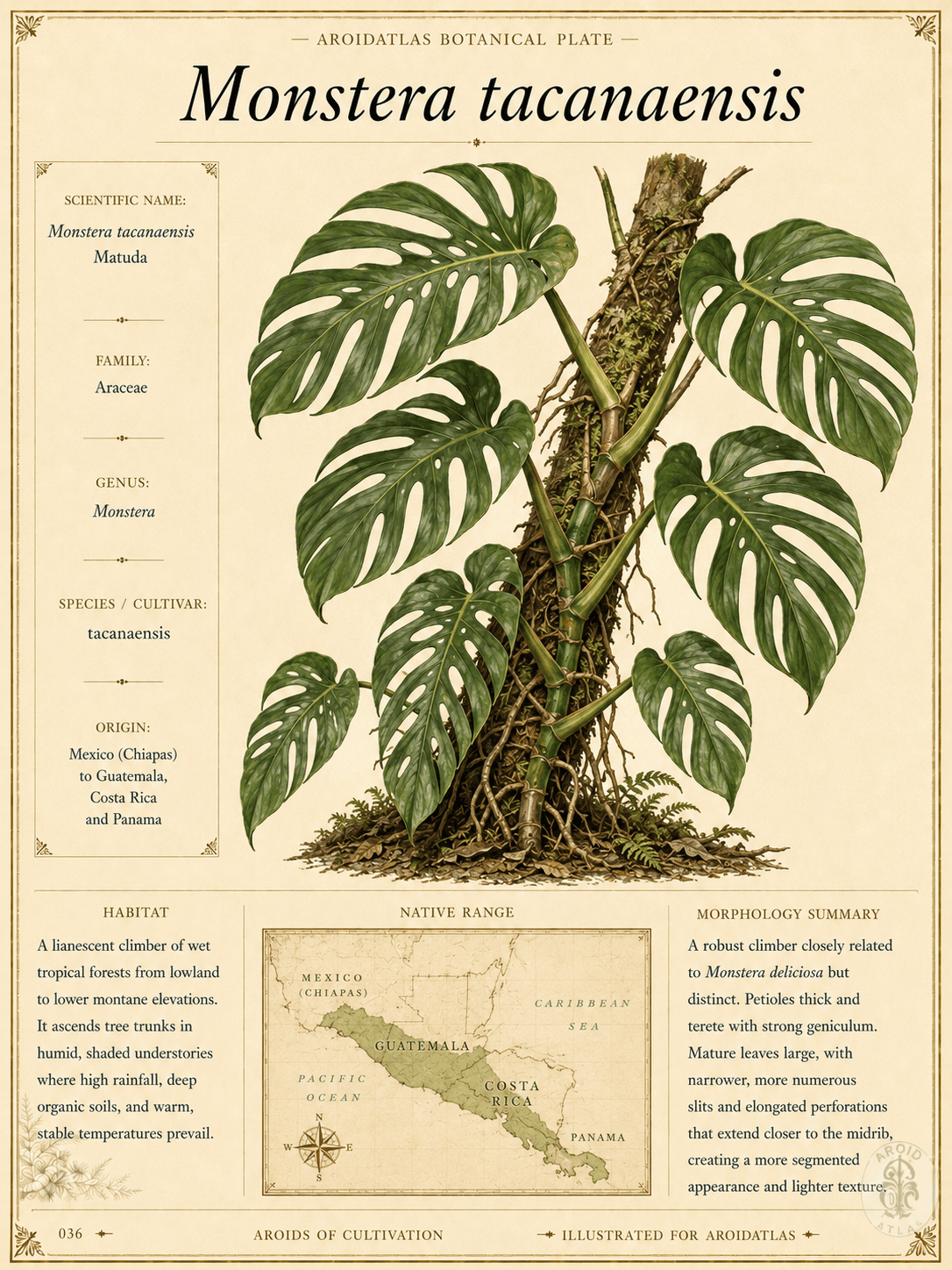 Tacanaensis Monstera