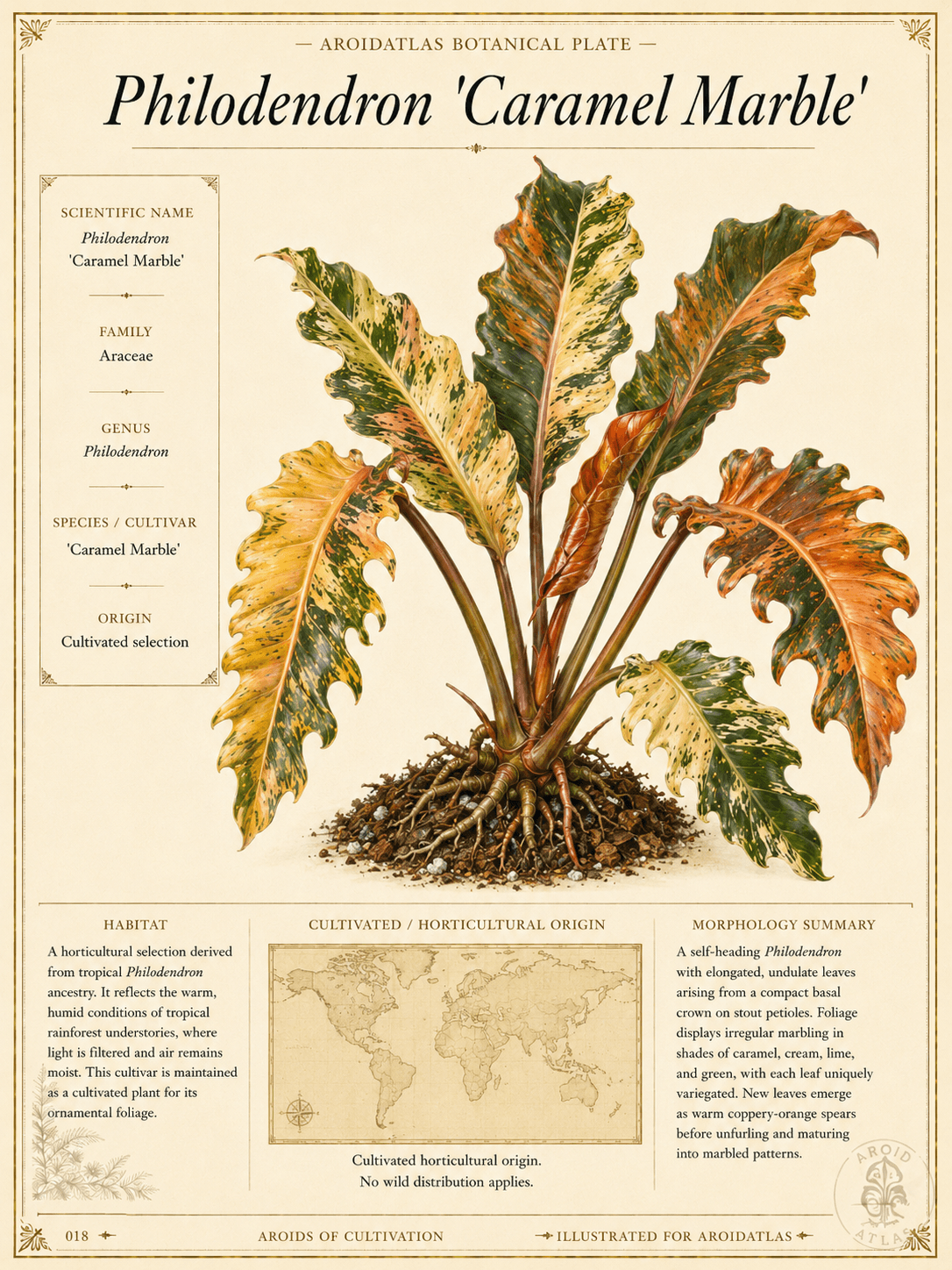 Caramel Marble Philodendron