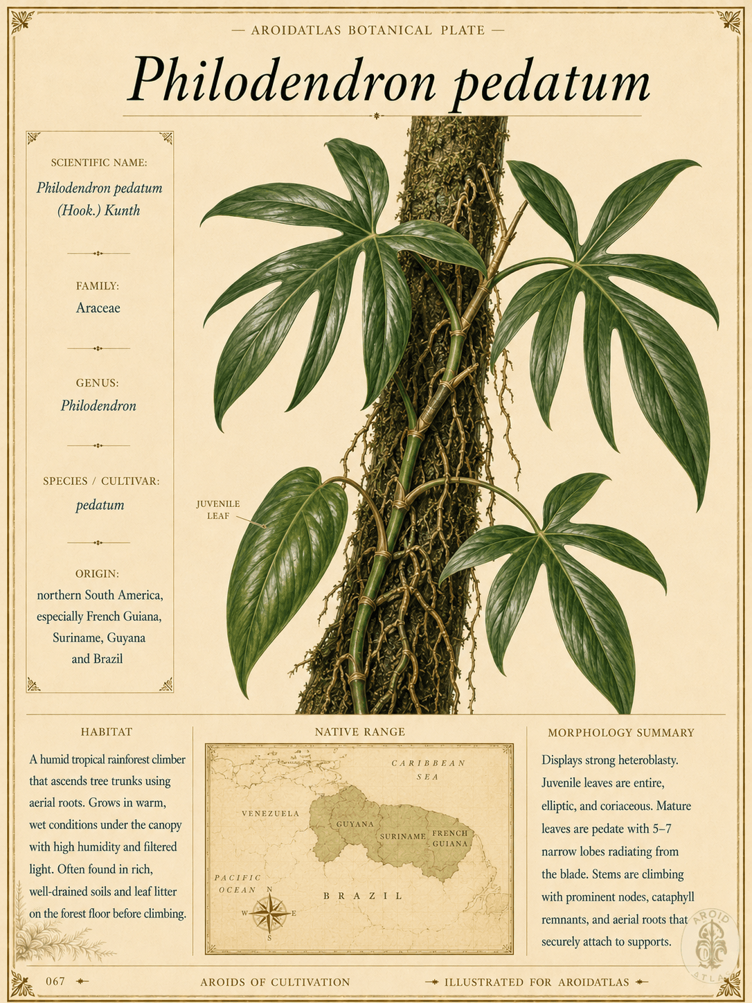 Philodendron Pedatum