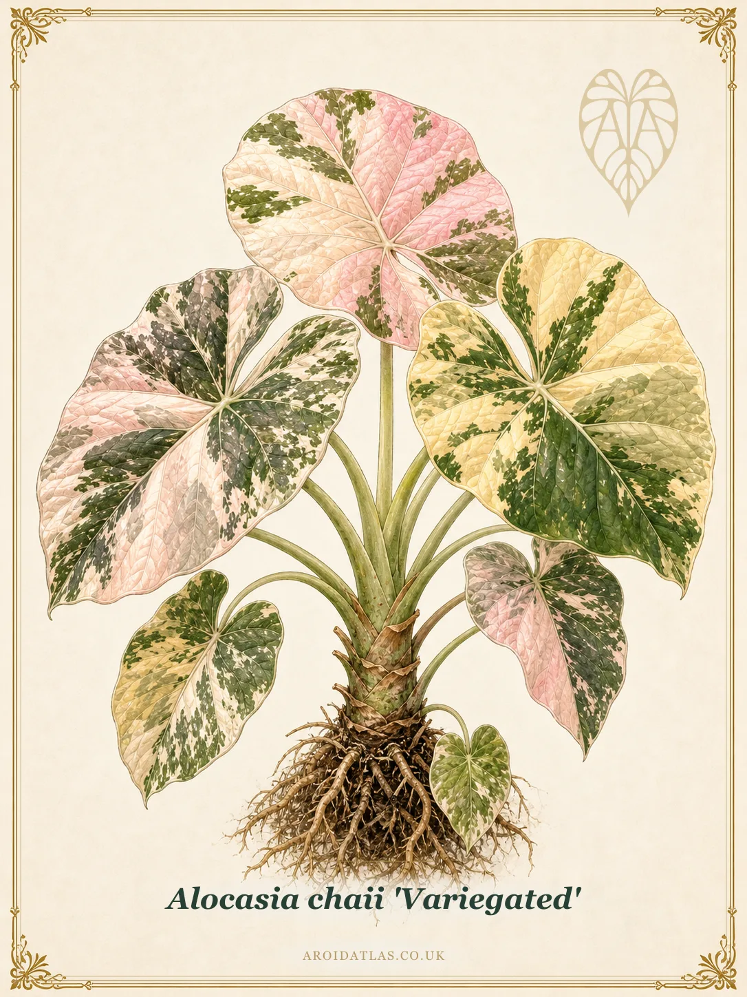 Alocasia chaii 'Variegated'