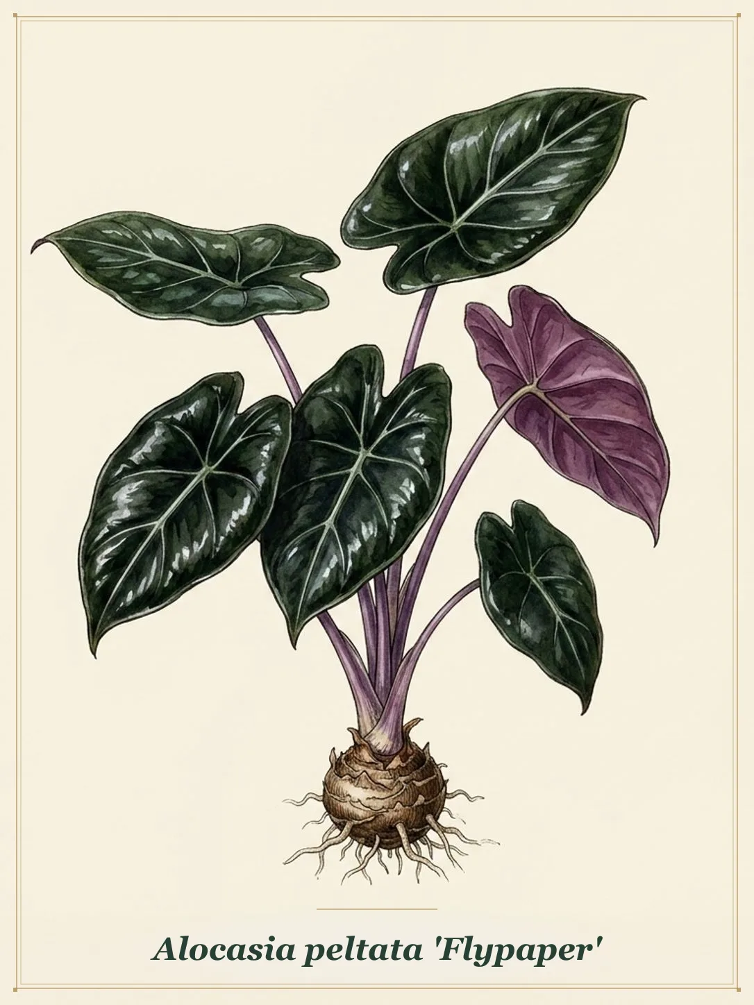 Alocasia peltata 'Flypaper'
