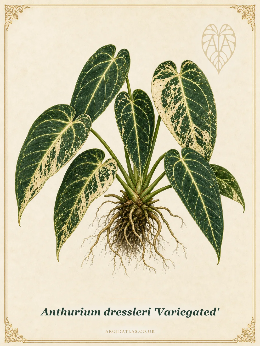 Anthurium dressleri 'Variegated'