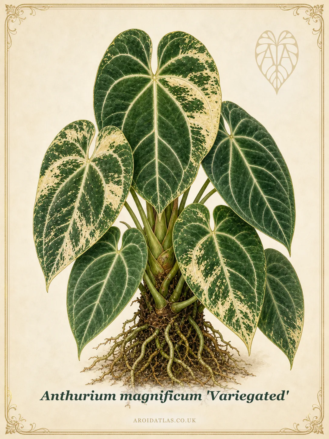 Anthurium magnificum 'Variegated'