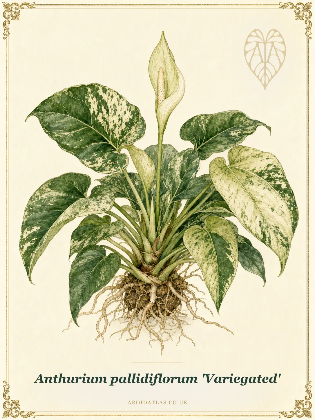 Variegated Anthurium Pallidiflorum