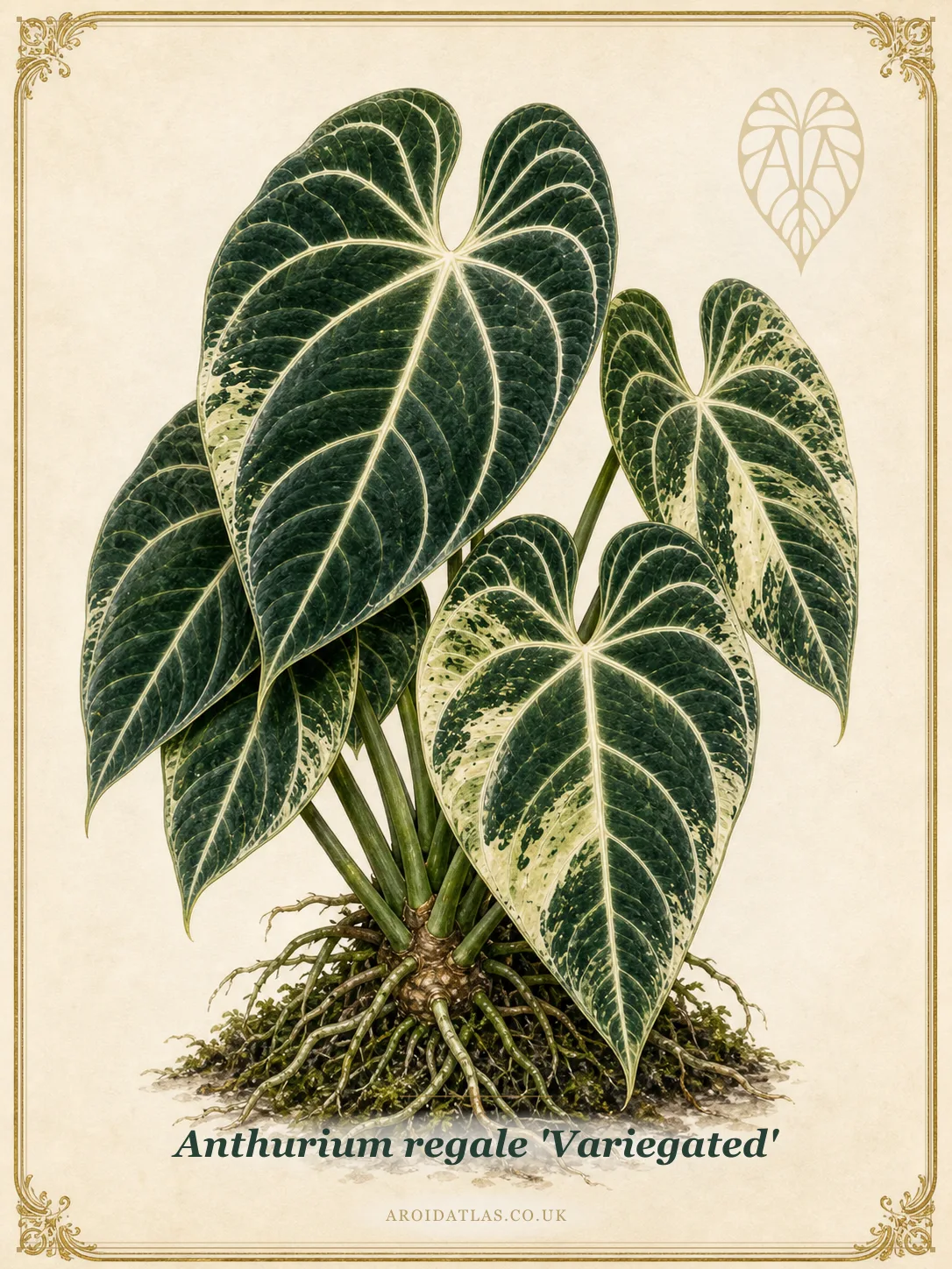 Variegated Regale Anthurium