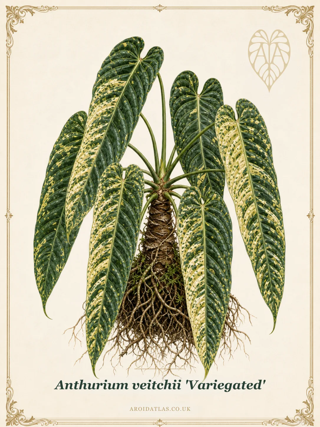 Variegated King Anthurium