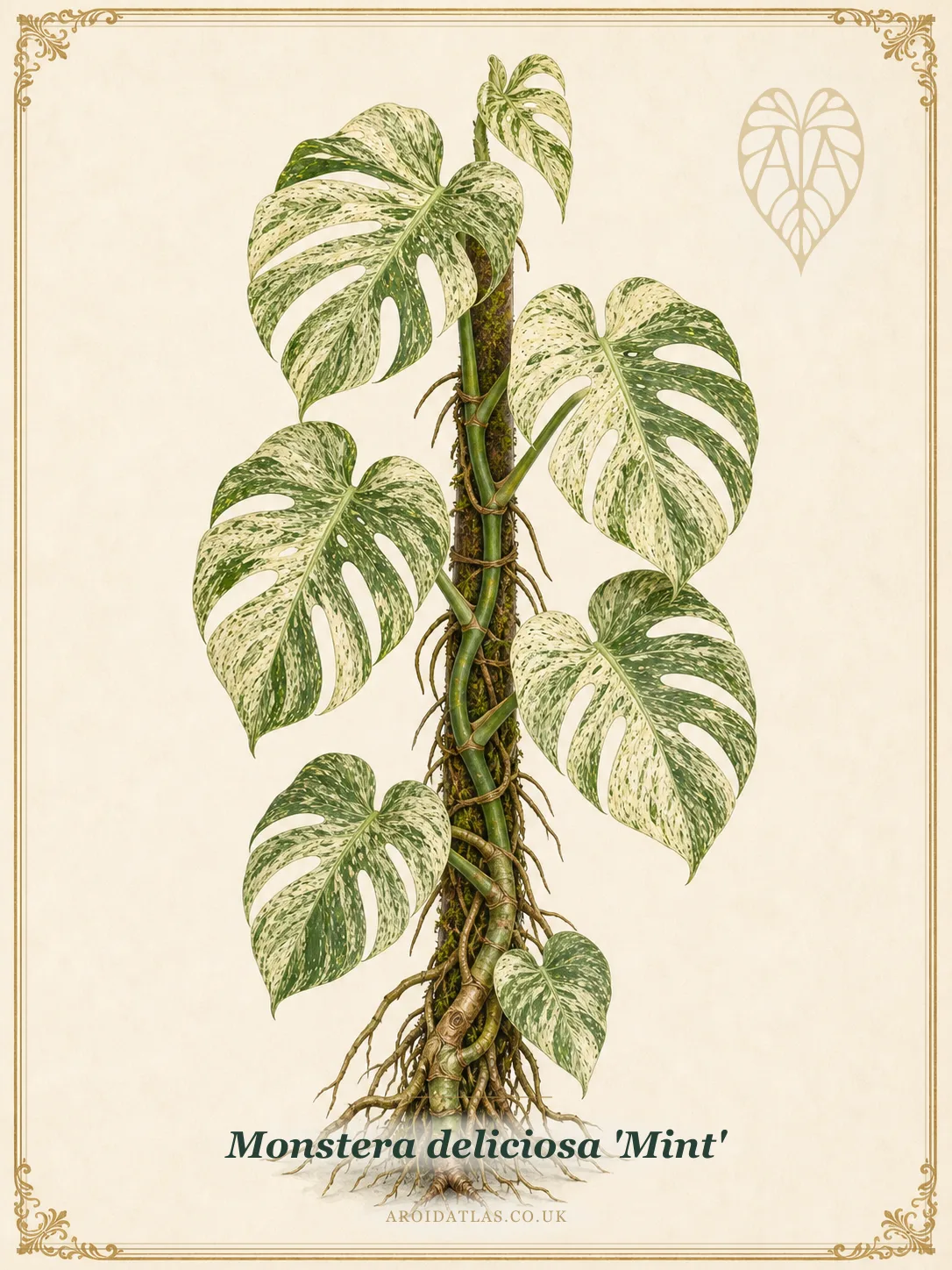 Mint Variegated Monstera