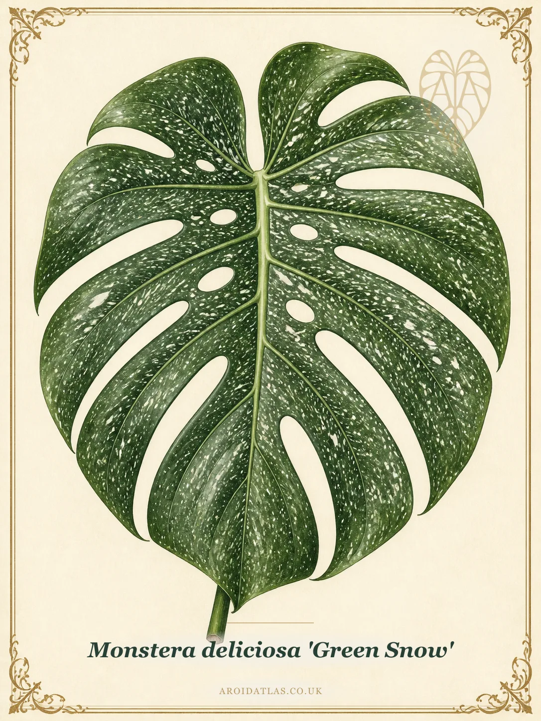 Green Snow Monstera